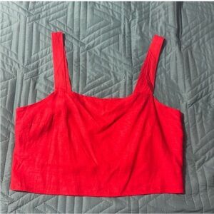 3/$14 Rachel Zoe Rayon & Linen Cropped Sleeveless Casual Top Size: L